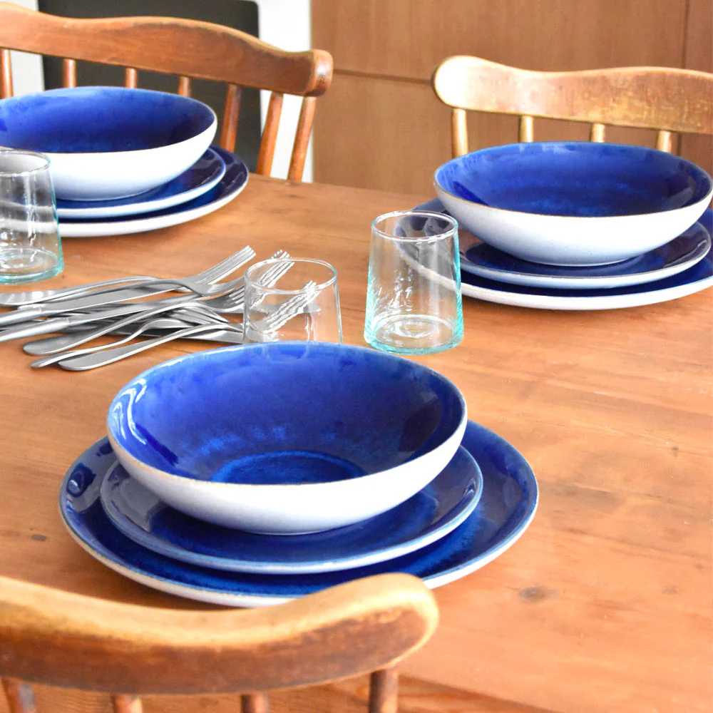 Assiette creuse | Bleu odyssée - Image 3