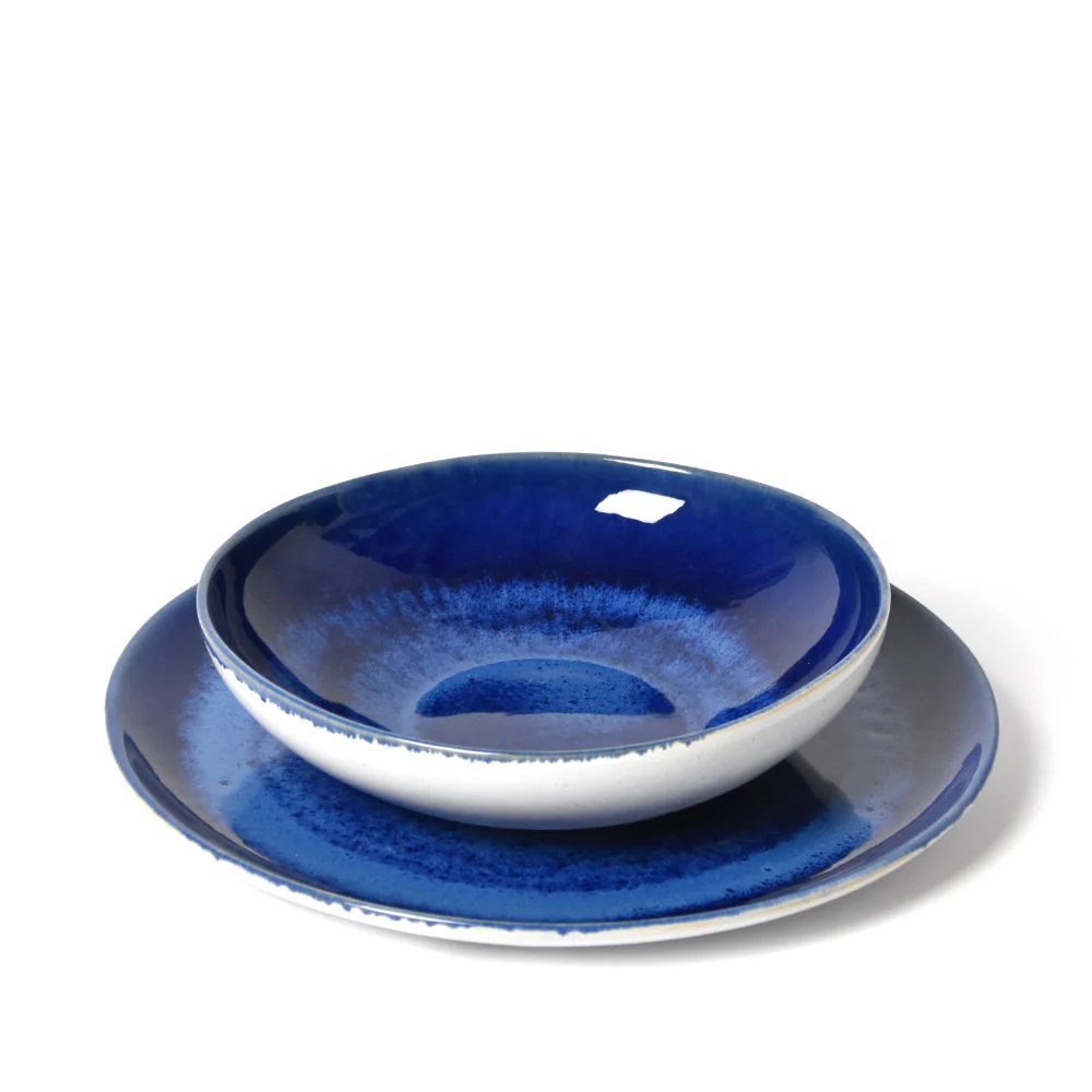 Assiette creuse | Bleu odyssée - Image 9