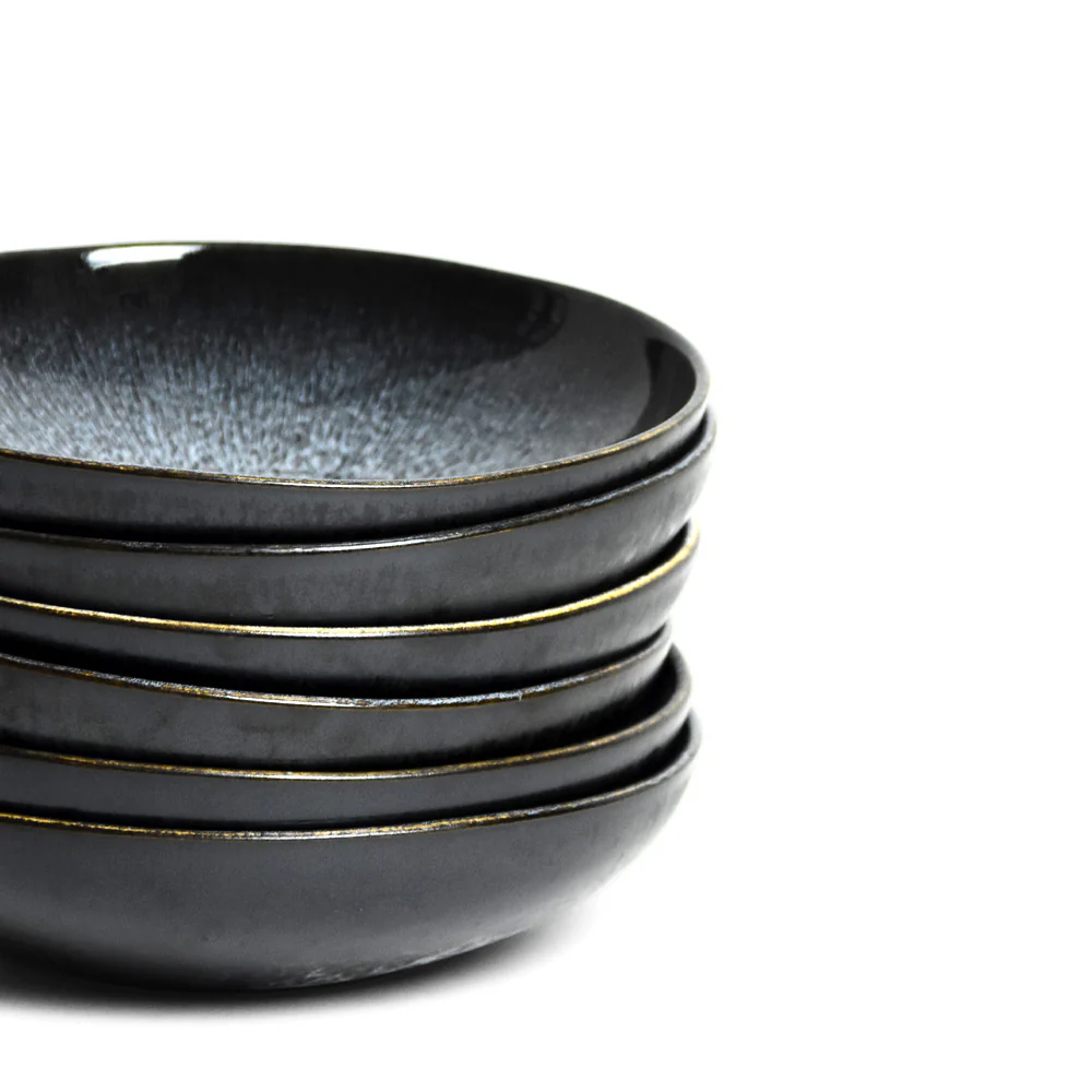 Assiette creuse | Noir écume - Image 8