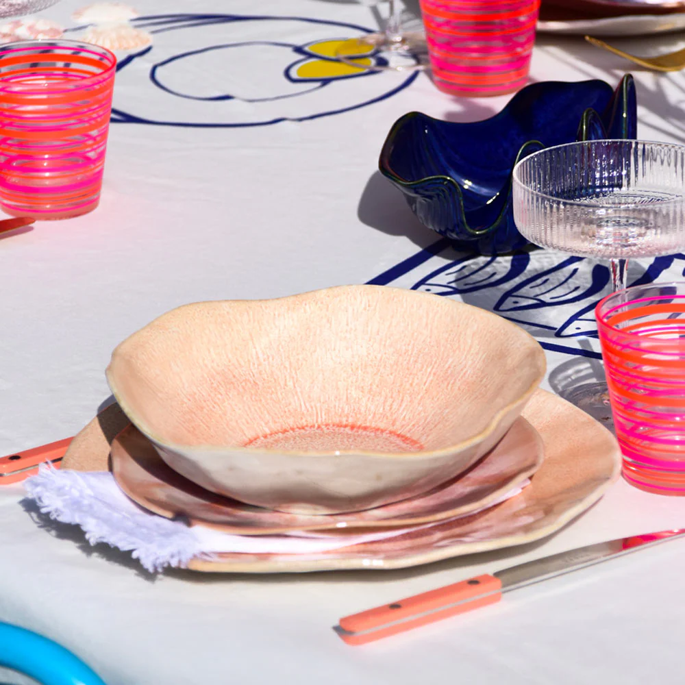 Assiette creuse Onda | Corail doré - Image 3