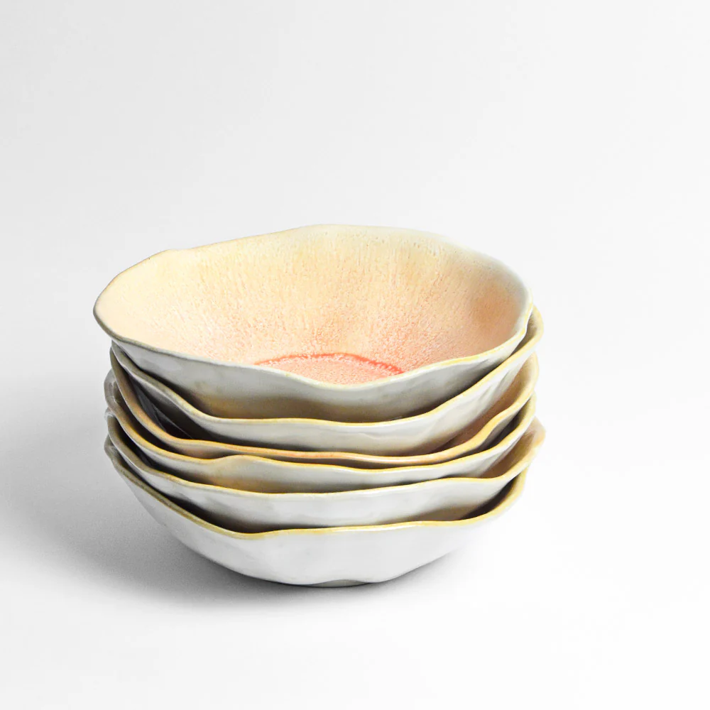 Assiette creuse Onda | Corail doré - Image 6