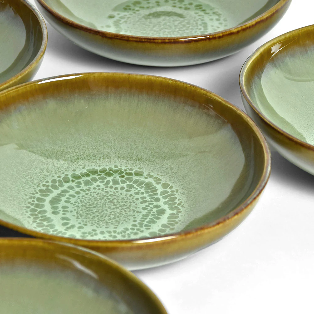 Assiette creuse | Vert rivage - Image 3