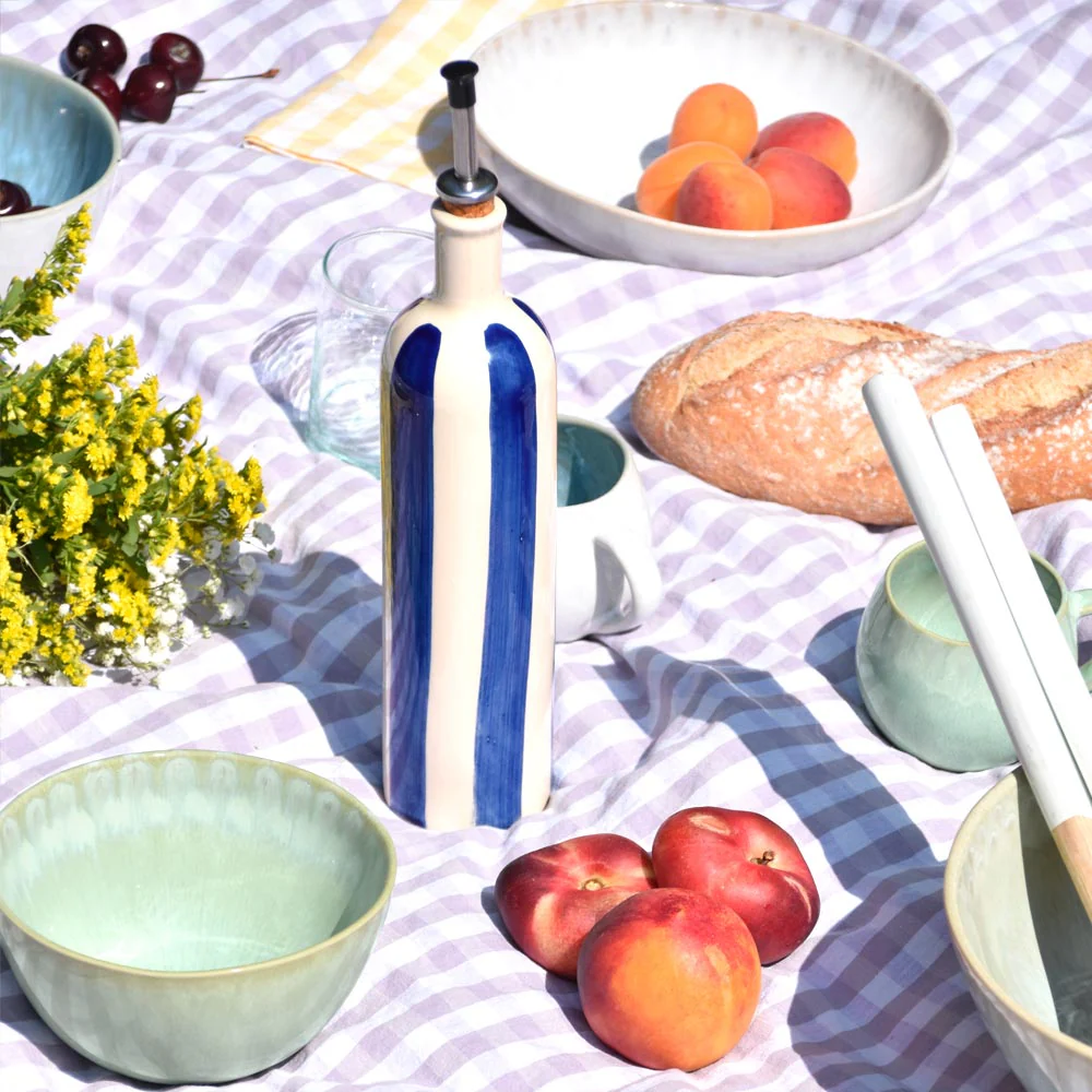 Bouteille d'huile | Bleu Linhas - Image 3