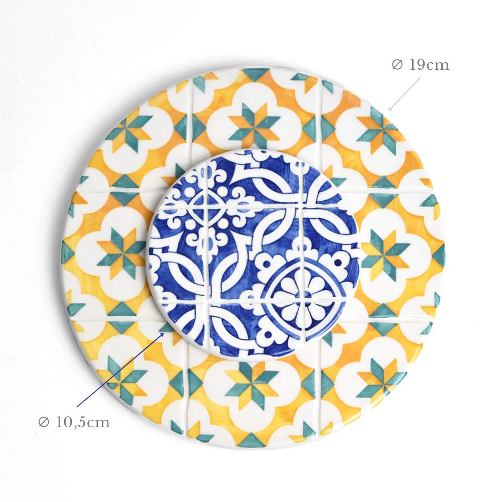 Dessous de plat | Jaune & Vert Azulejos - Image 7