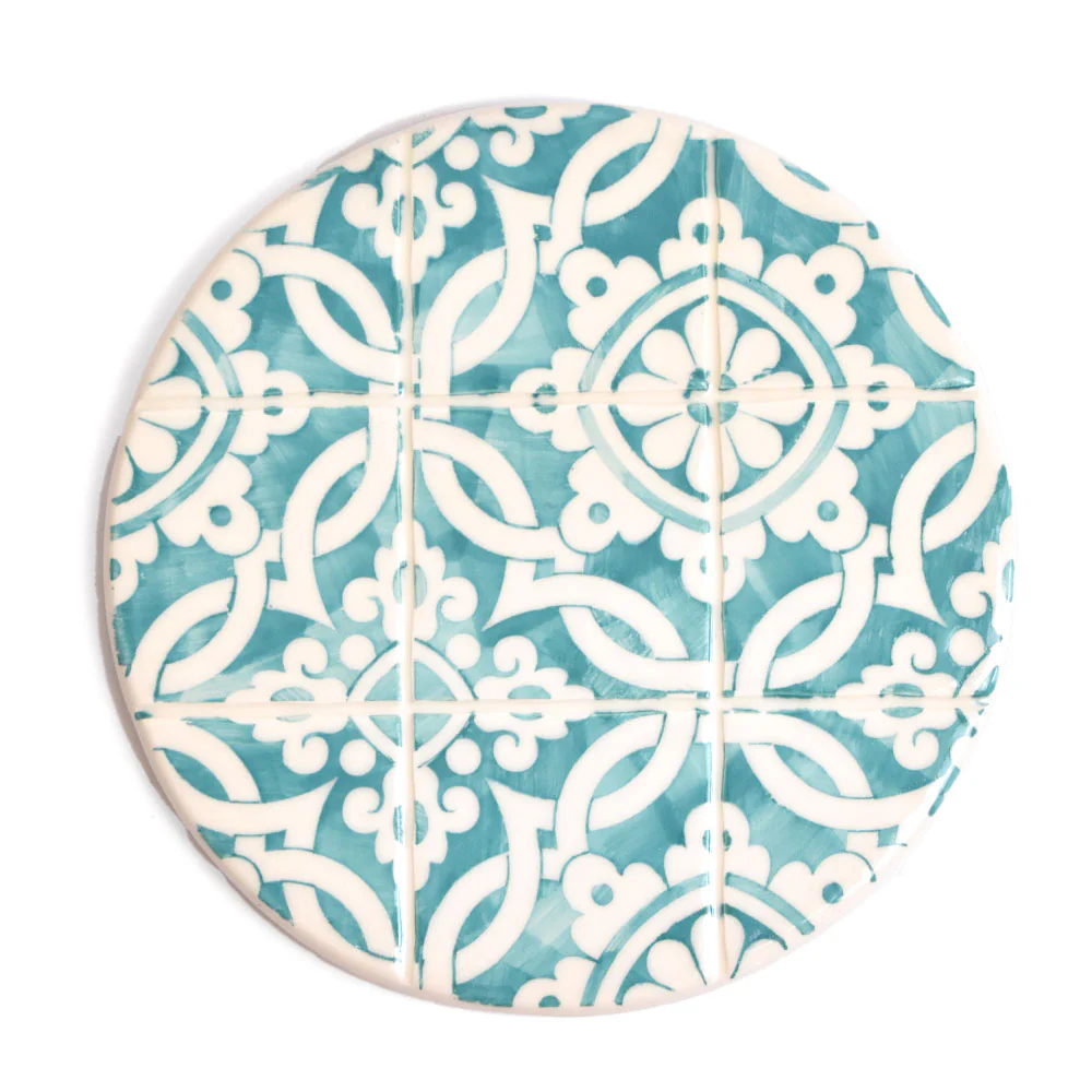 Dessous de plat | Vert d'eau Azulejos - Image 6