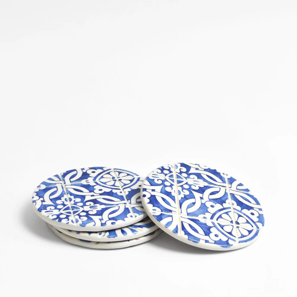 Dessous de verre | Bleu Azulejos - Image 3