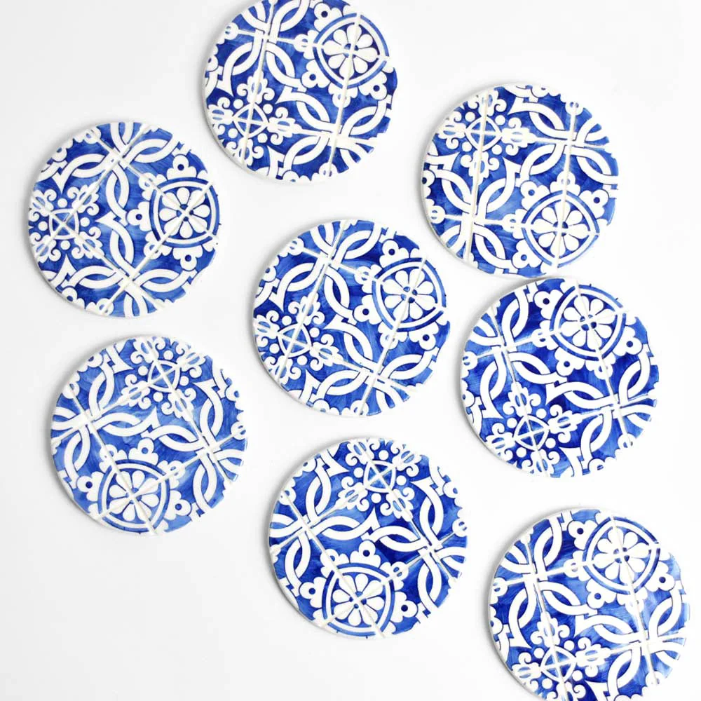 Dessous de verre | Bleu Azulejos - Image 4