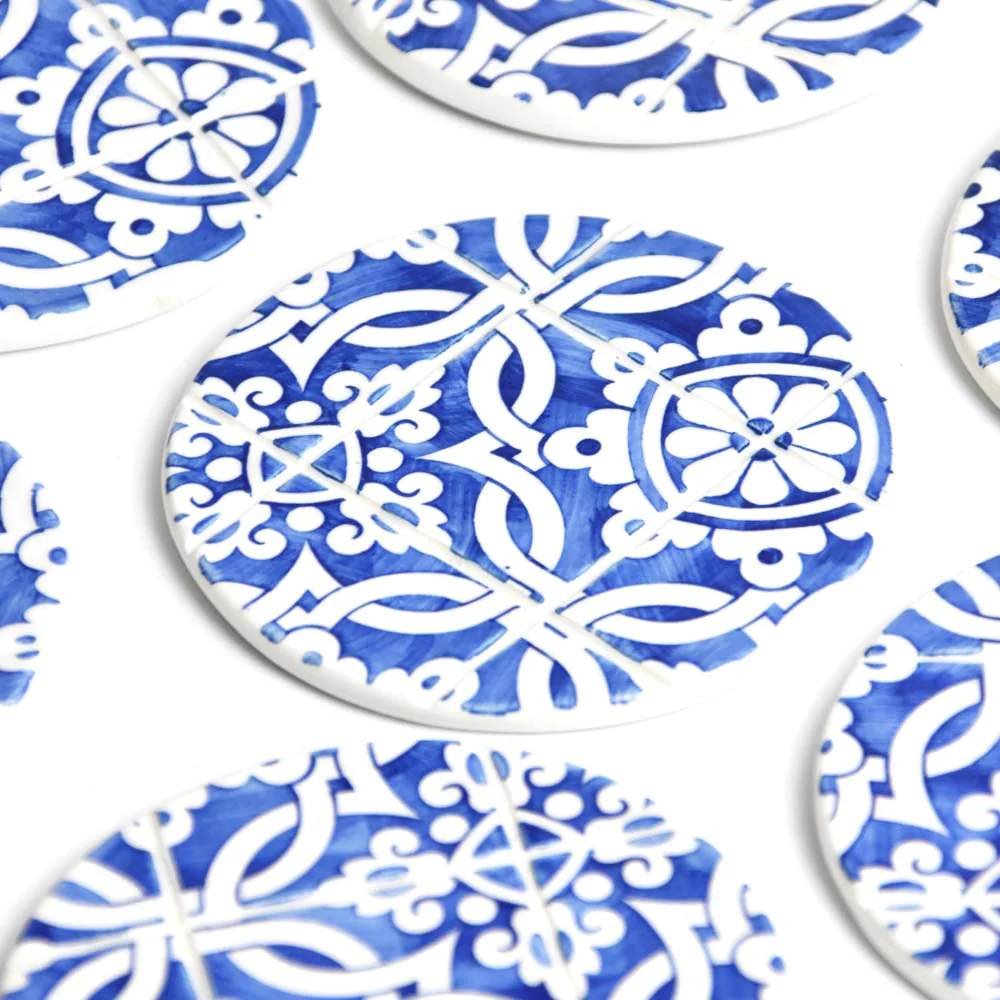 Dessous de verre | Bleu Azulejos - Image 6