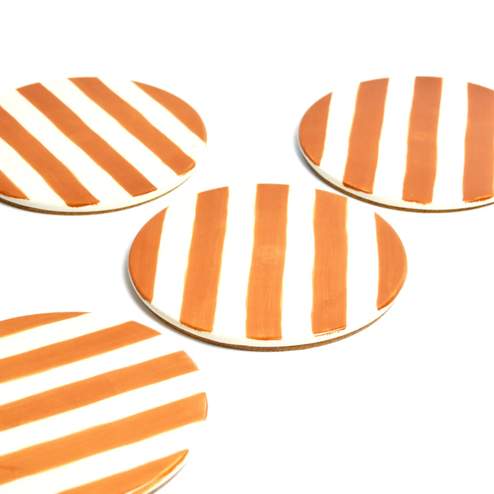 Dessous de plat | Terracotta Linhas - Image 6