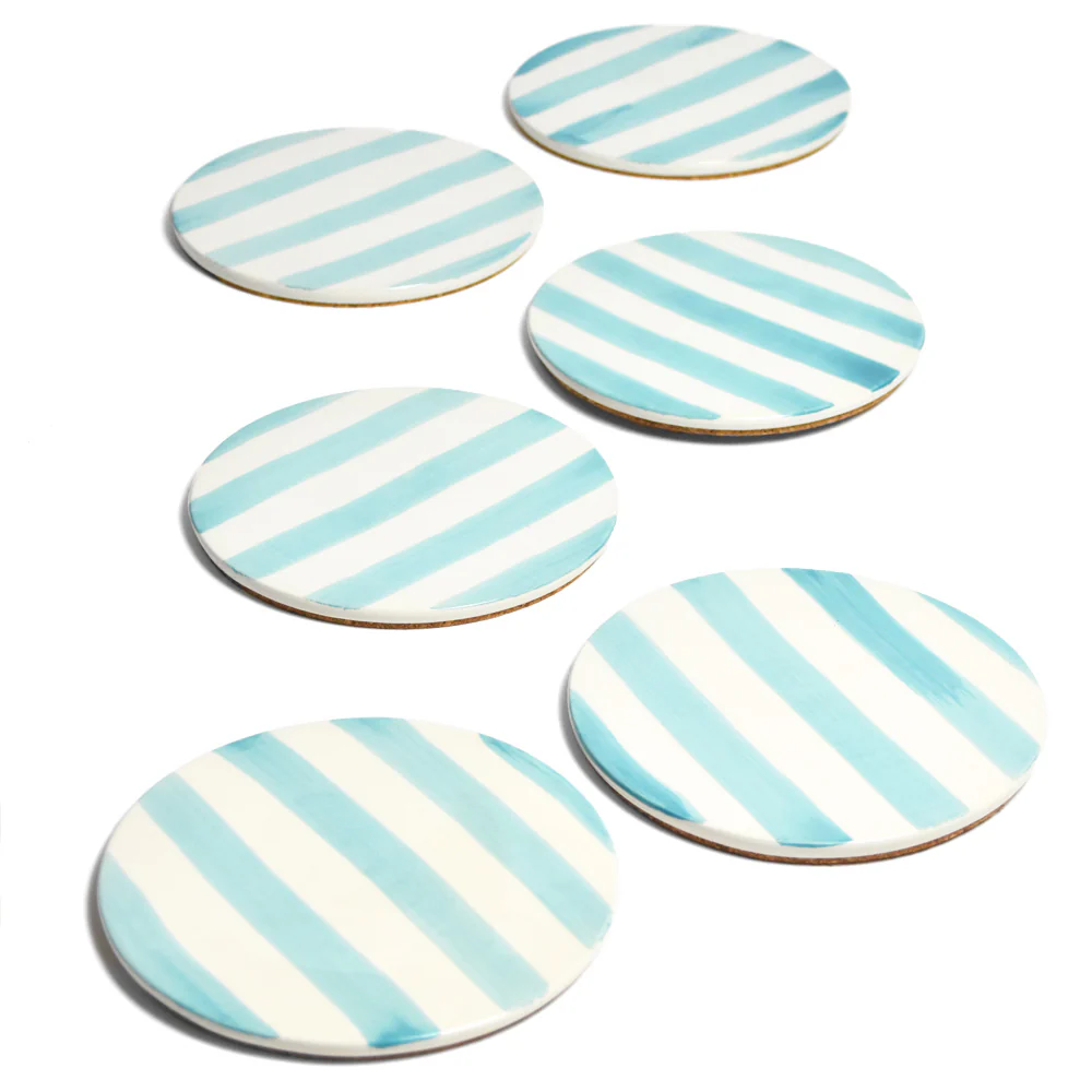 Dessous de plat | Vert d'eau Linhas - Image 3