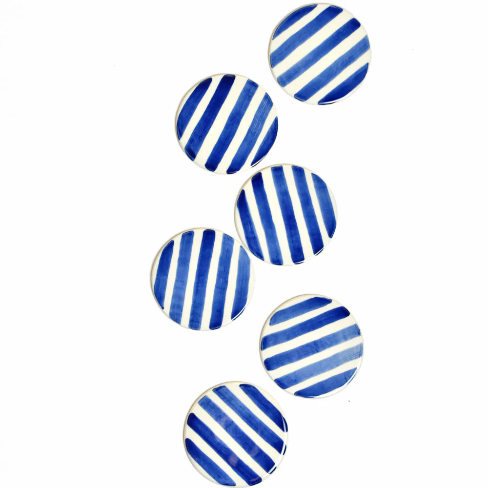 Dessous de verre | Bleu Linhas - Image 3