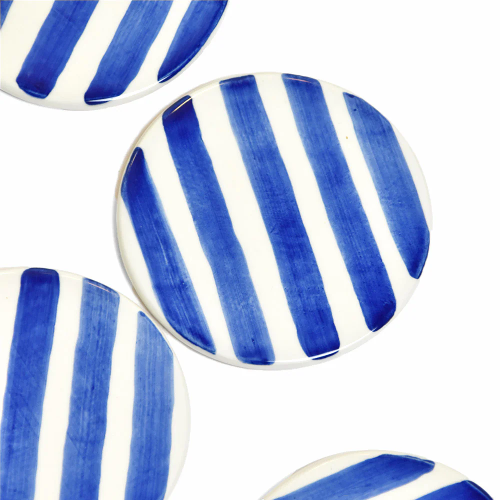 Dessous de verre | Bleu Linhas - Image 4