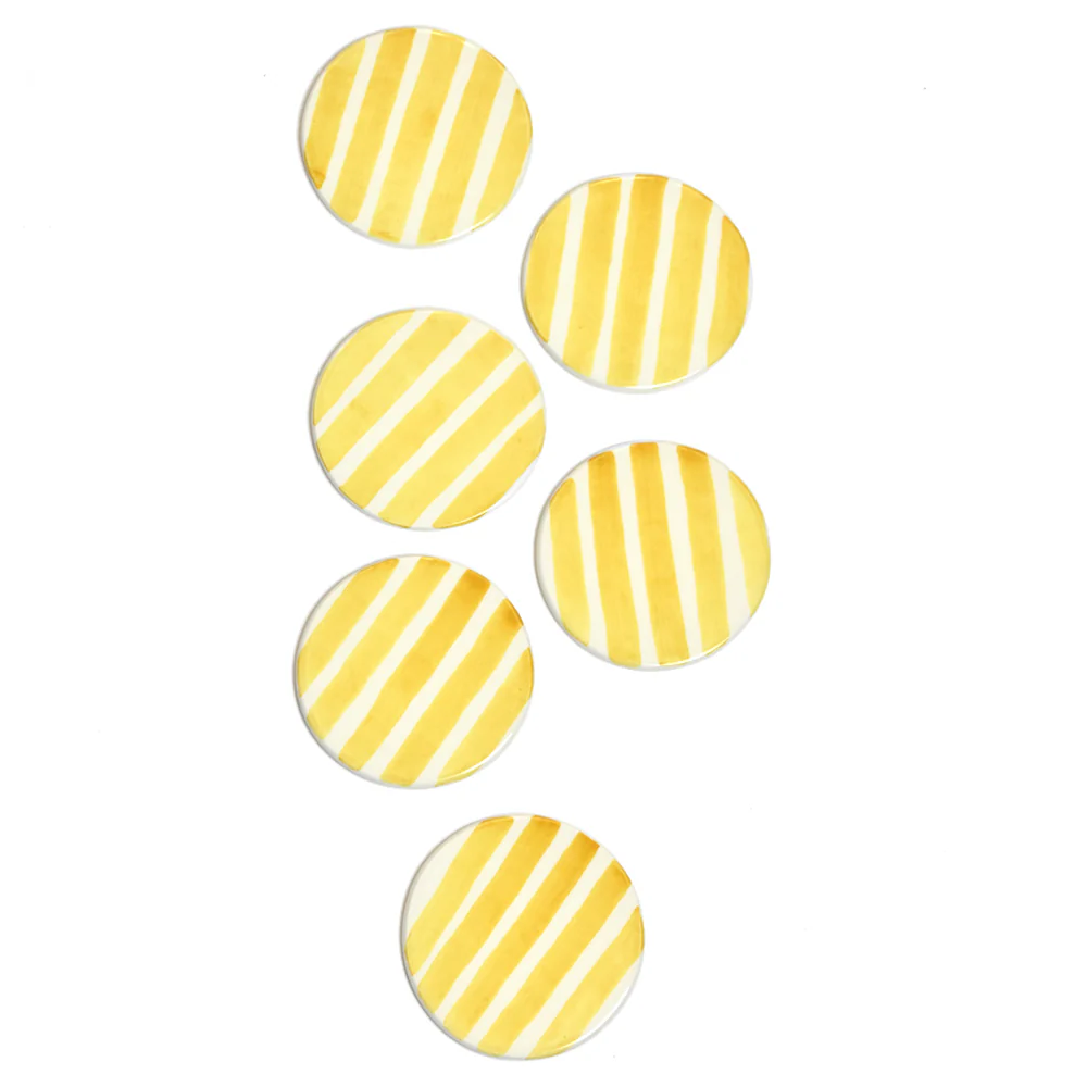 Dessous de verre | Jaune Linhas - Image 5