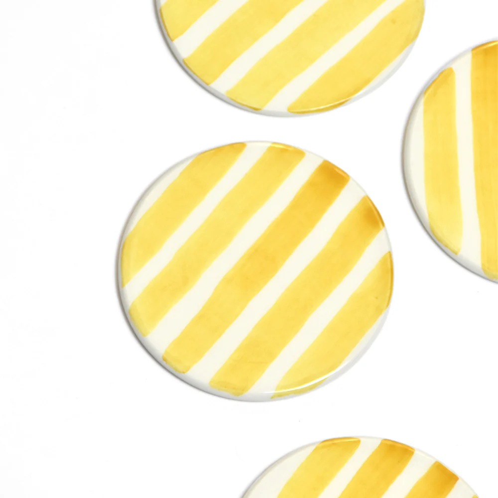 Dessous de verre | Jaune Linhas - Image 6