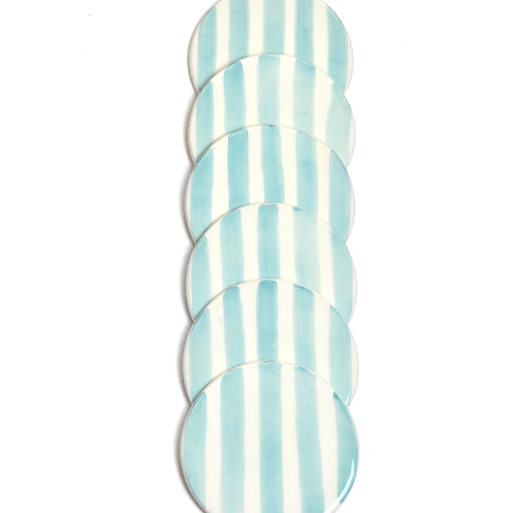 Dessous de verre | Vert d'eau Linhas - Image 3