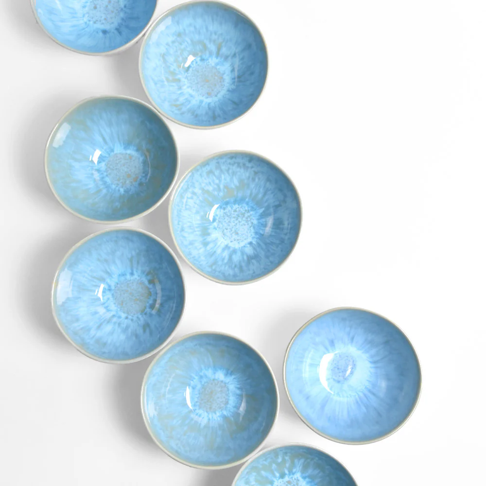 Grand bol rond | Bleu água - Image 4