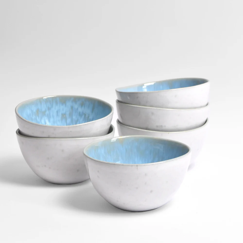 Grand bol rond | Bleu água - Image 8