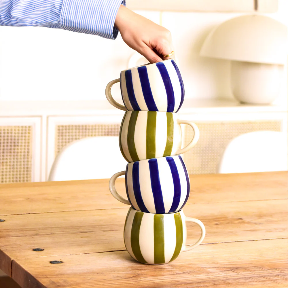 Grand Mug | Bleu Linhas - Image 5