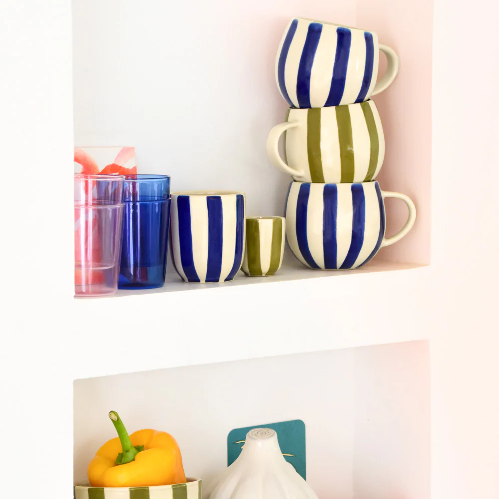 Grand Mug | Bleu Linhas - Image 6