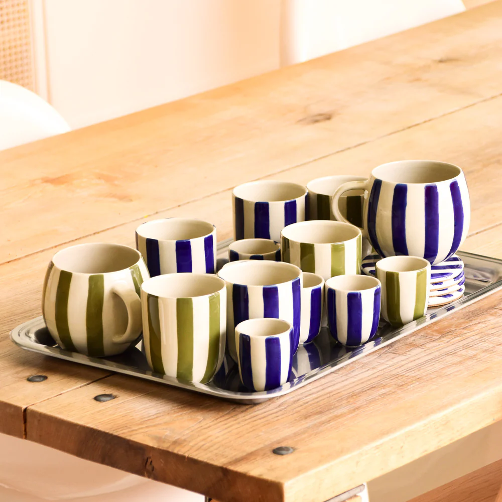 Grand Mug | Bleu Linhas - Image 8