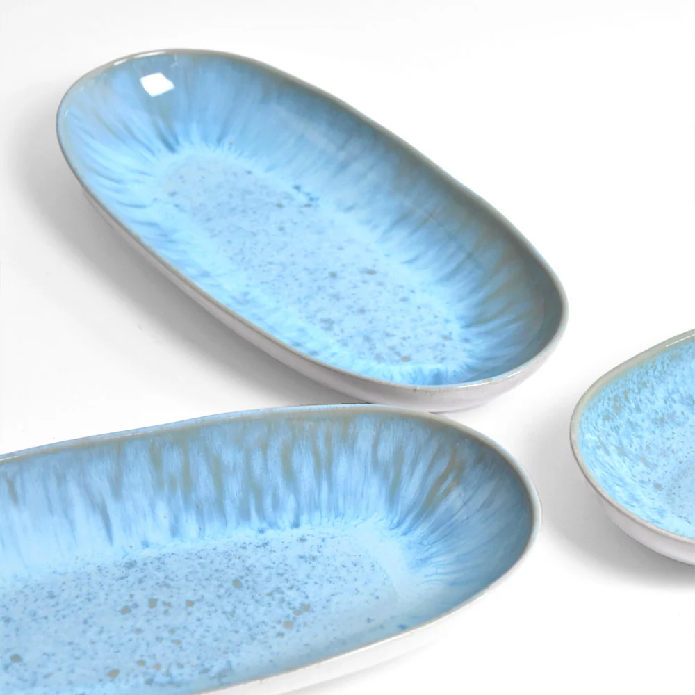 Plat de service L | Bleu água - Image 5