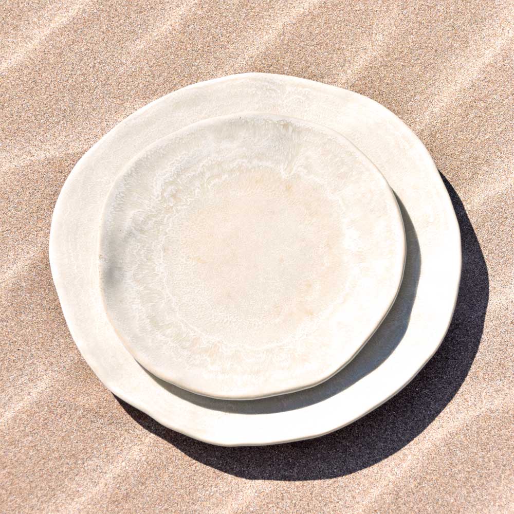 Grande assiette Onda | Beige sable - Image 8