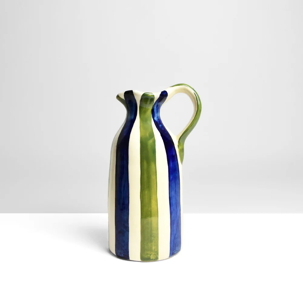 Petit pichet | Bleu & Vert Linhas - Image 3