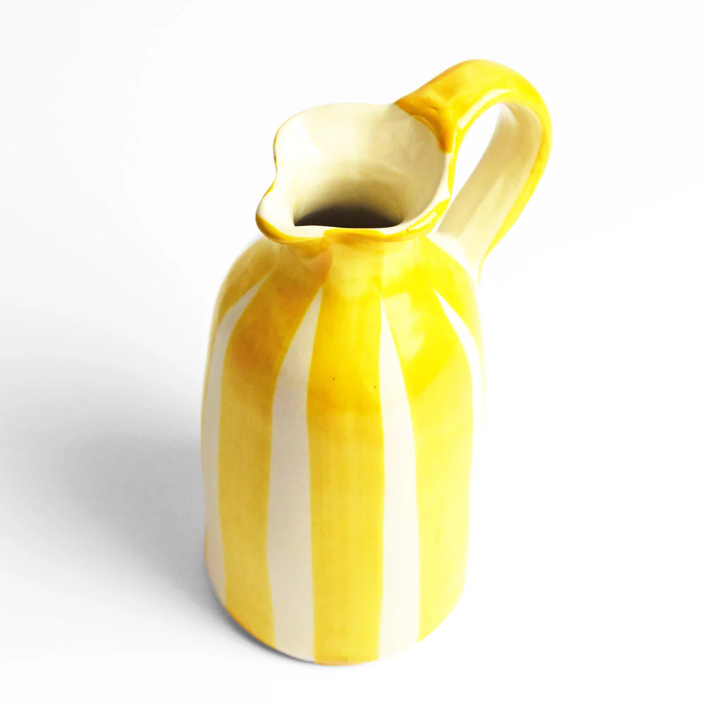 Petit pichet | Jaune Linhas - Image 4