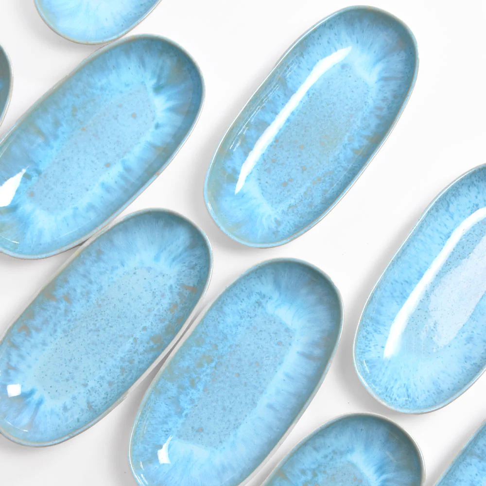 Plat de service M | Bleu água - Image 6