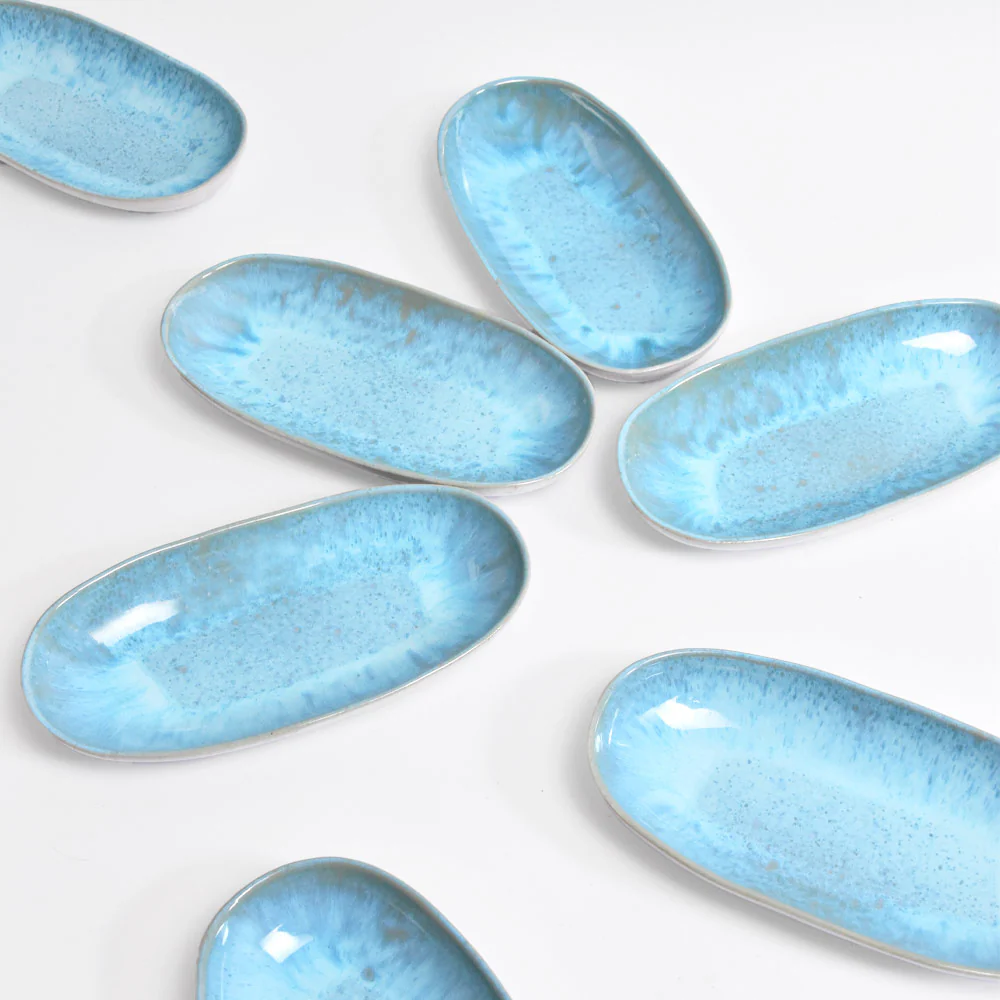 Plat de service M | Bleu água - Image 7