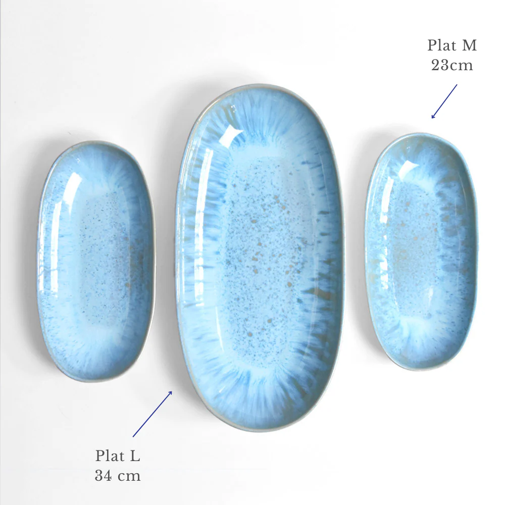 Plat de service M | Bleu água - Image 8