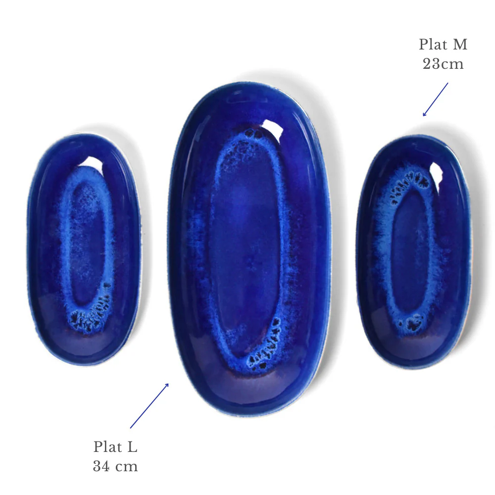 Plat de service M | Bleu odyssée - Image 8