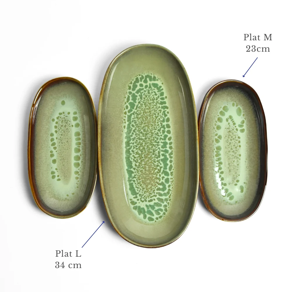 Plat de service M | Vert rivage - Image 6