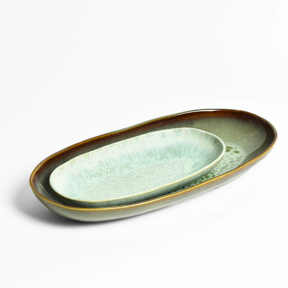 Plat de service L | Vert rivage - Image 6