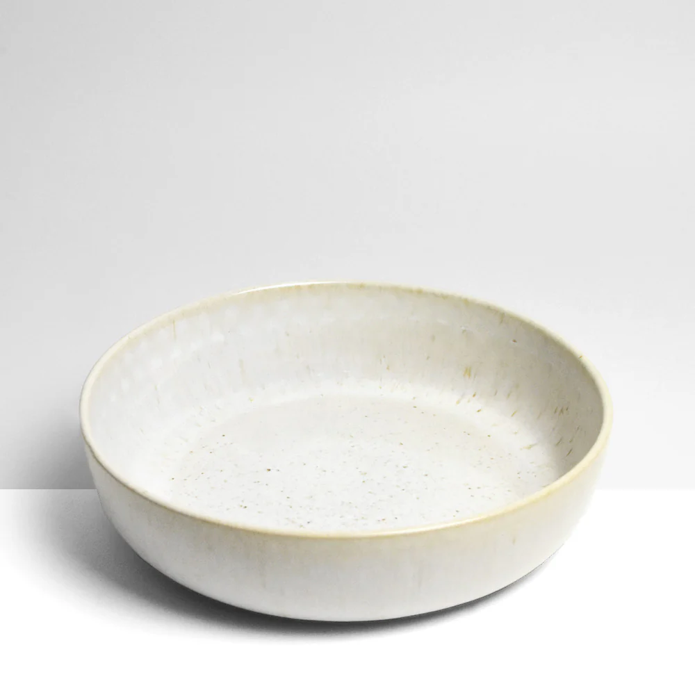 Plat de service rond | Blanc audacieux - Image 3