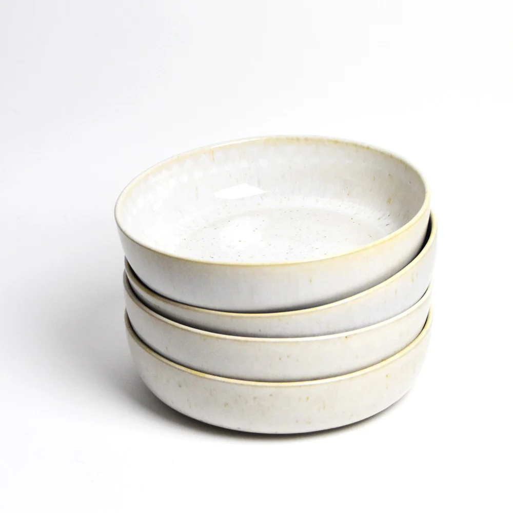 Plat de service rond | Blanc audacieux - Image 5