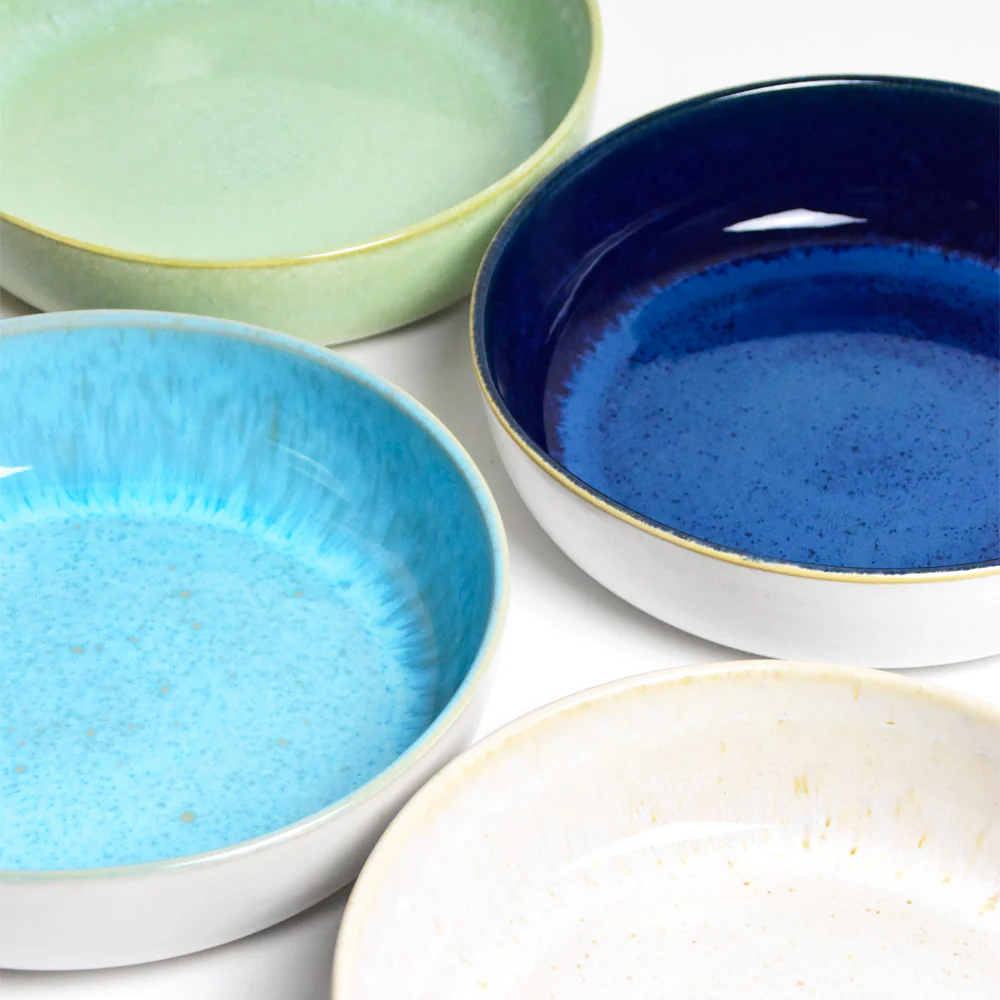 Plat de service rond | Bleu água - Image 10