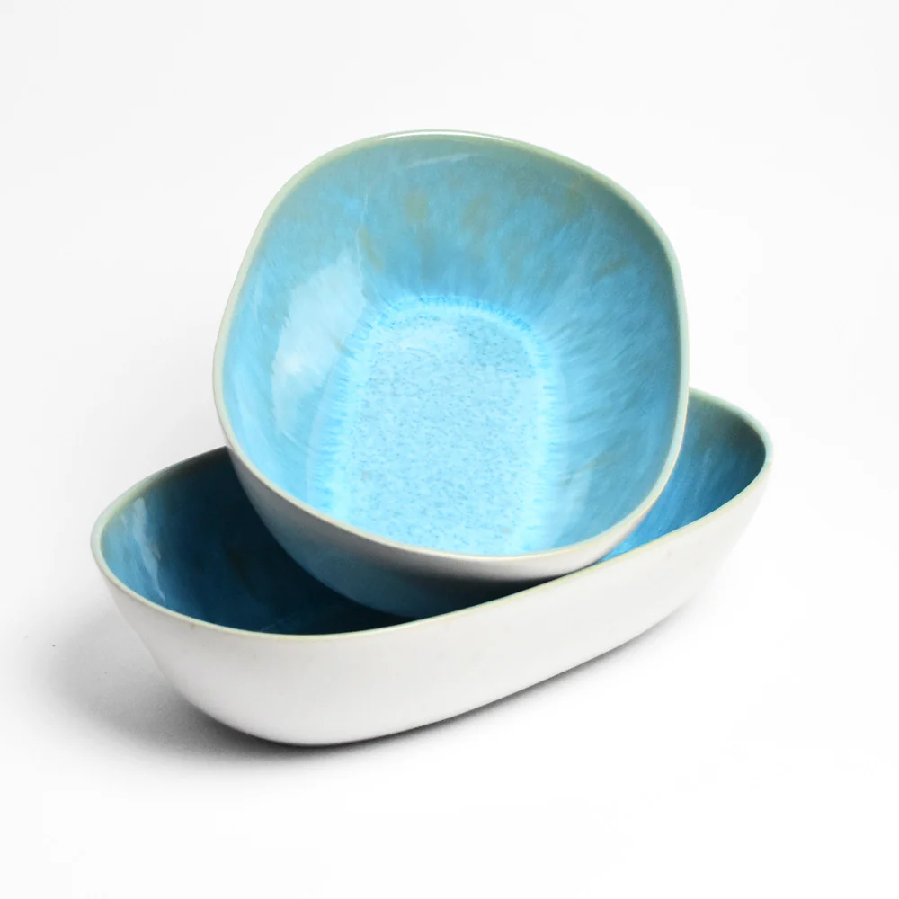 Plat de service XL | Bleu água - Image 3