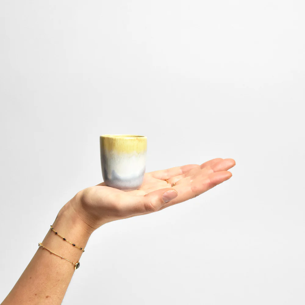 Tasse expresso | Jaune sable - Image 3